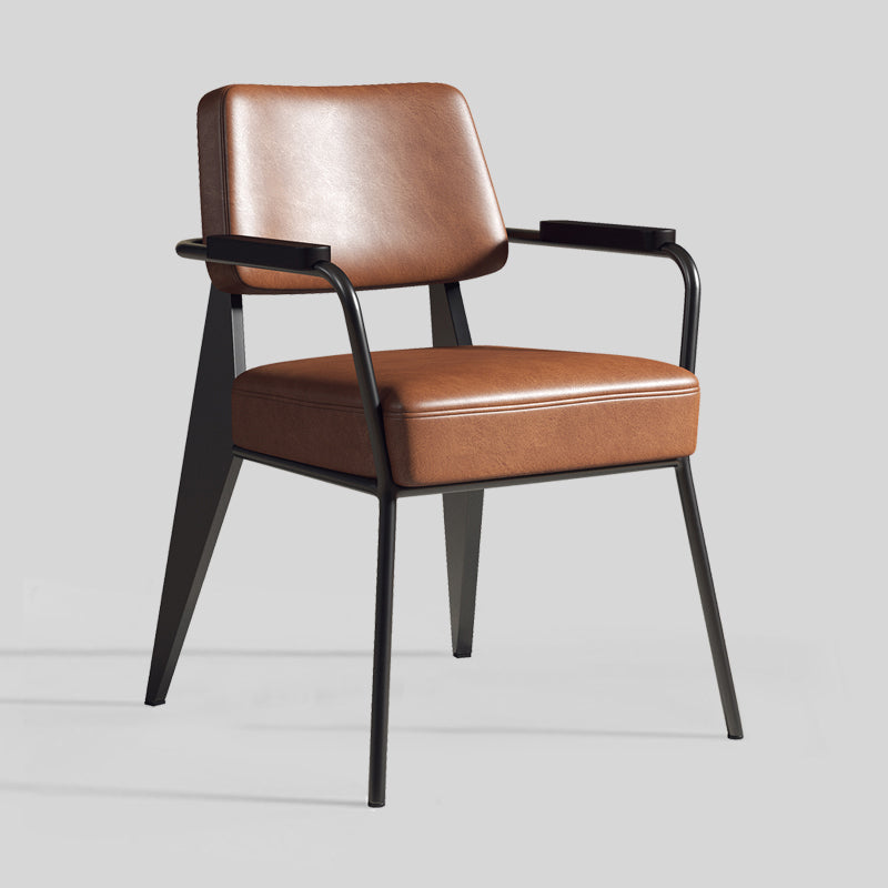 El metal contemporáneo que cena las sillas abre el brazo trasero que cena la silla lateral para la cocina