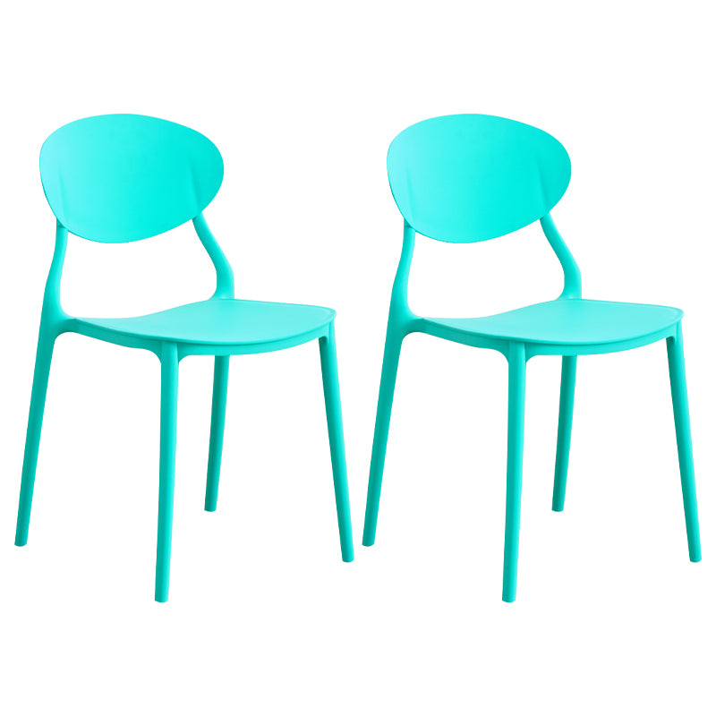La salle à manger en plastique moderne préside la chaise latérale de salle à manger arrière ouverte sans bras pour le restaurant