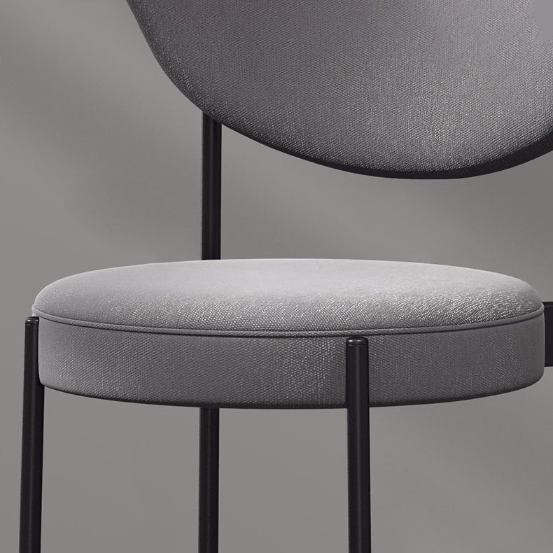 Glam Style Metal Dining Room Chairs Armless Open Back Dining Side Chair for Restaurant