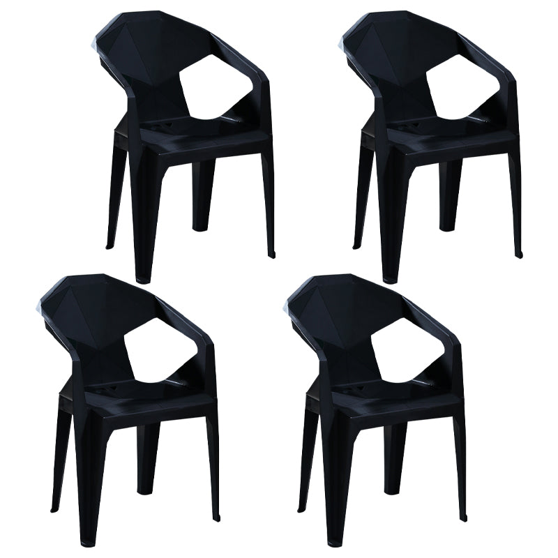 Chaises de restauration en plastique de style moderne chaises latérales empilables pour la cuisine