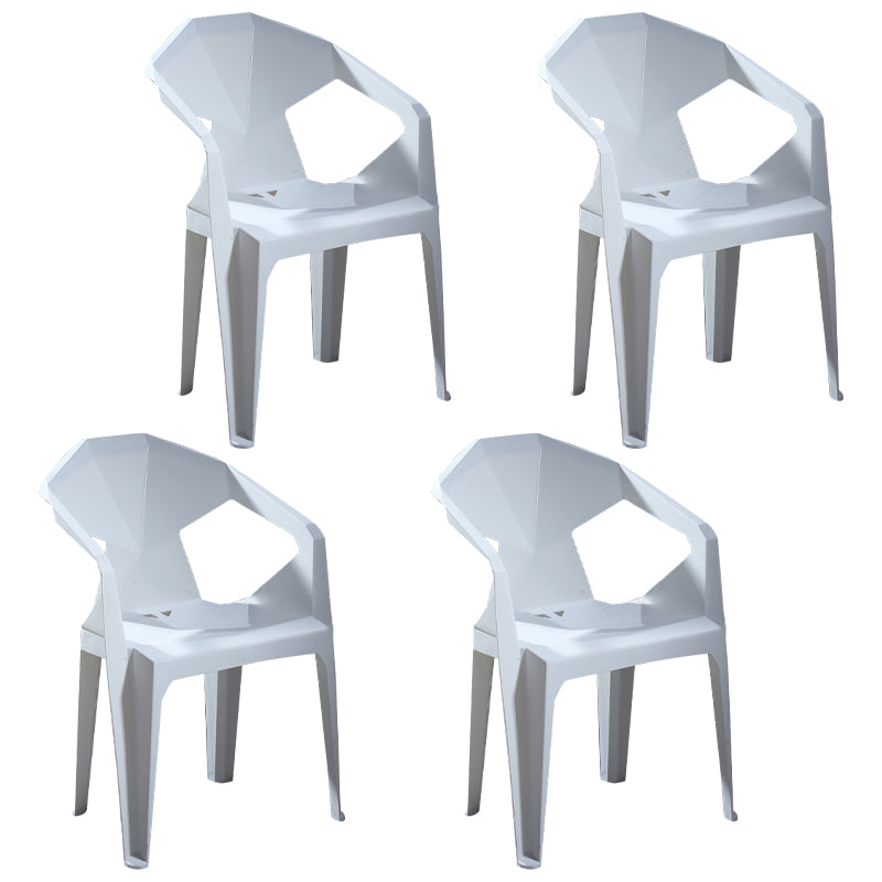 Chaises de restauration en plastique de style moderne chaises latérales empilables pour la cuisine