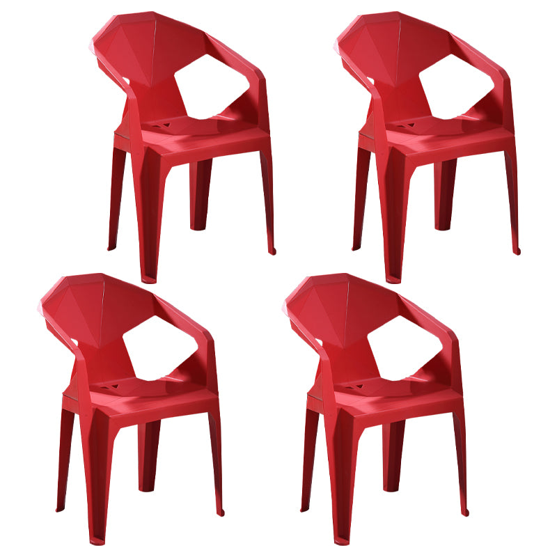 Chaises de restauration en plastique de style moderne chaises latérales empilables pour la cuisine
