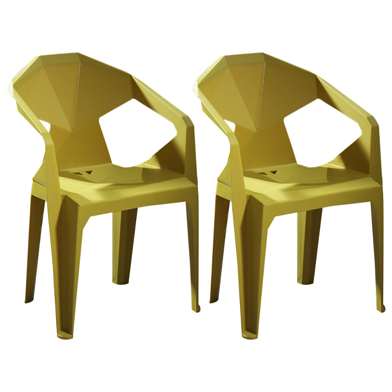 Chaises de restauration en plastique de style moderne chaises latérales empilables pour la cuisine