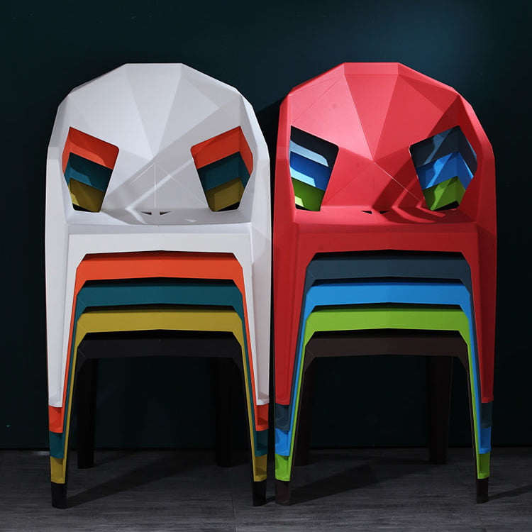 Chaises de restauration en plastique de style moderne chaises latérales empilables pour la cuisine