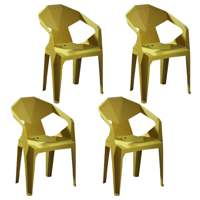 Chaises de restauration en plastique de style moderne chaises latérales empilables pour la cuisine