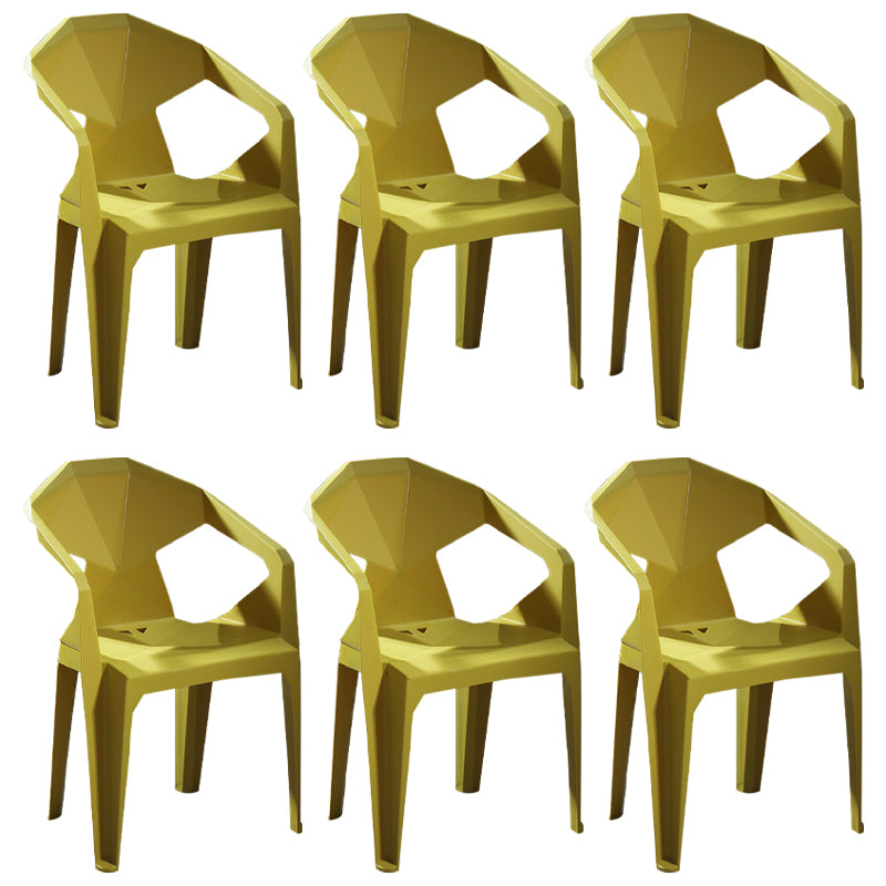 Chaises de restauration en plastique de style moderne chaises latérales empilables pour la cuisine