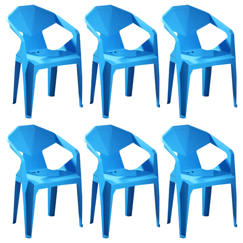 Chaises de restauration en plastique de style moderne chaises latérales empilables pour la cuisine