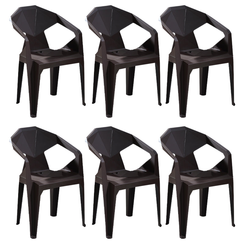 Chaises de restauration en plastique de style moderne chaises latérales empilables pour la cuisine