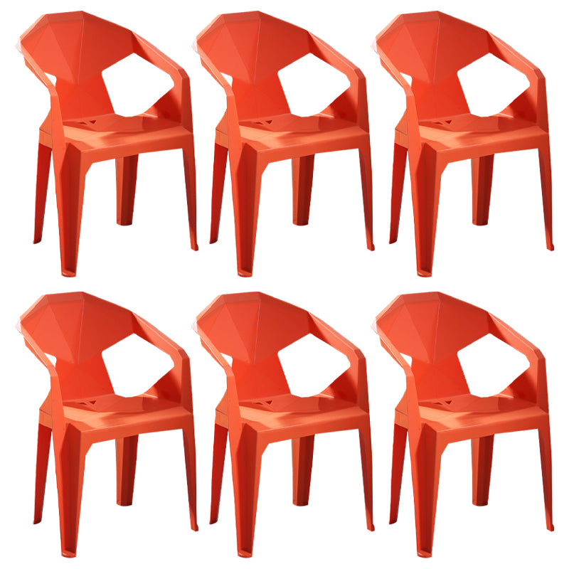 Chaises de restauration en plastique de style moderne chaises latérales empilables pour la cuisine