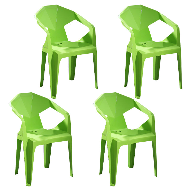 Chaises de restauration en plastique de style moderne chaises latérales empilables pour la cuisine