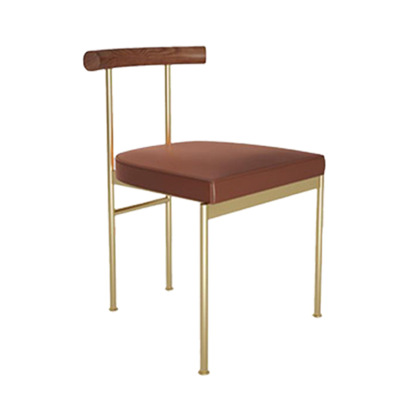 Ensemble de chaises en métal de style contemporain, chaise d'appoint de cuisine à dossier ouvert pour usage domestique