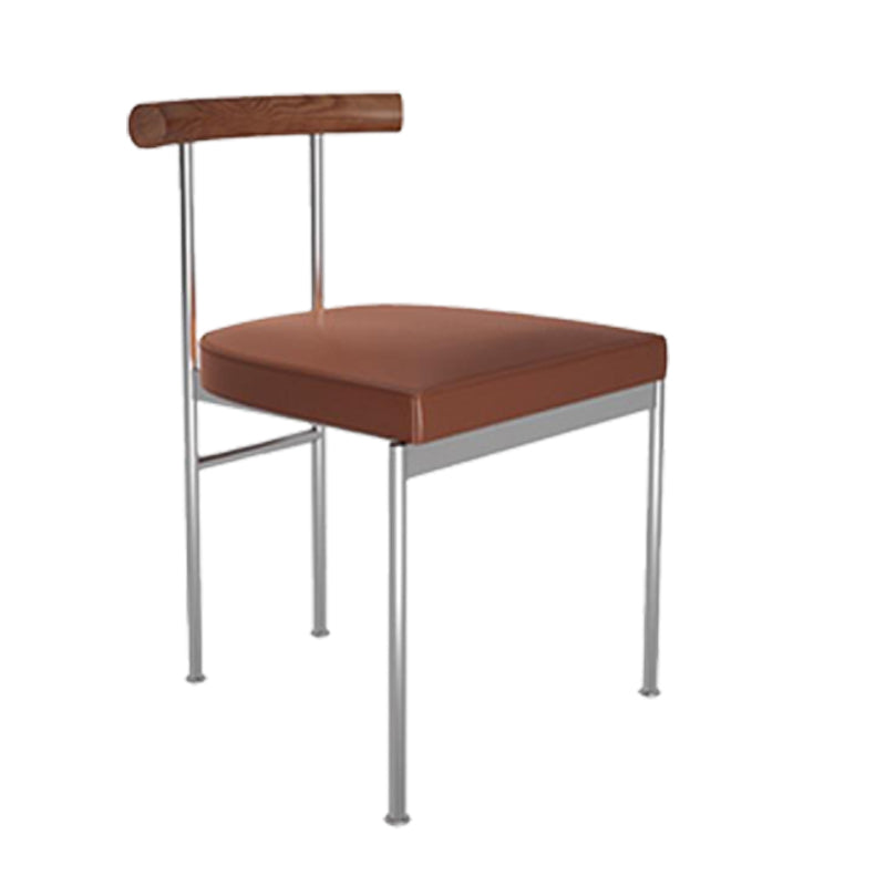 Ensemble de chaises en métal de style contemporain, chaise d'appoint de cuisine à dossier ouvert pour usage domestique