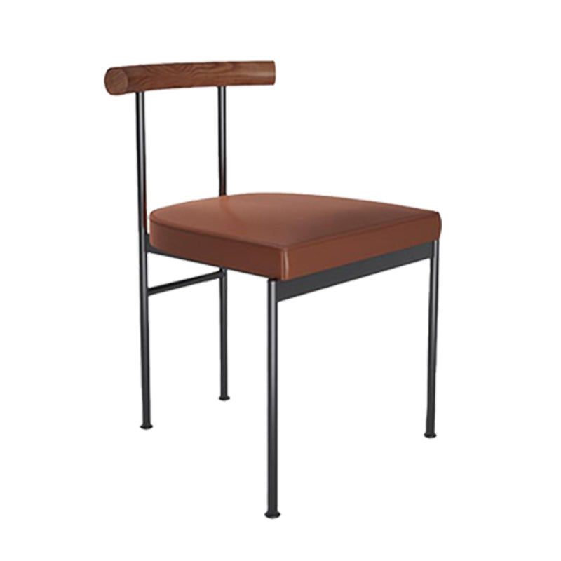 Ensemble de chaises en métal de style contemporain, chaise d'appoint de cuisine à dossier ouvert pour usage domestique
