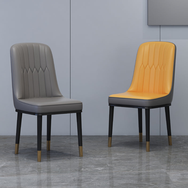 Accueil Chaise latéral scandinave Metal Solid Back Roard Roard Room
