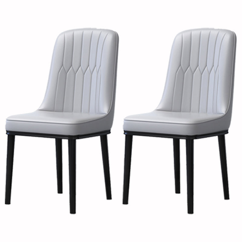 Accueil Chaise latéral scandinave Metal Solid Back Roard Roard Room