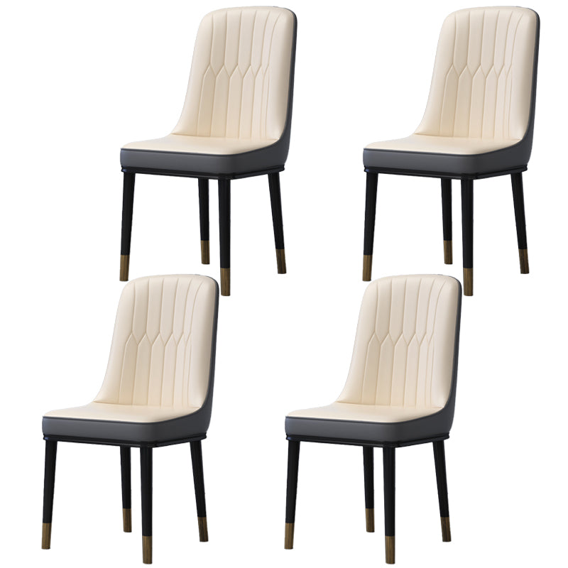 Accueil Chaise latéral scandinave Metal Solid Back Roard Roard Room