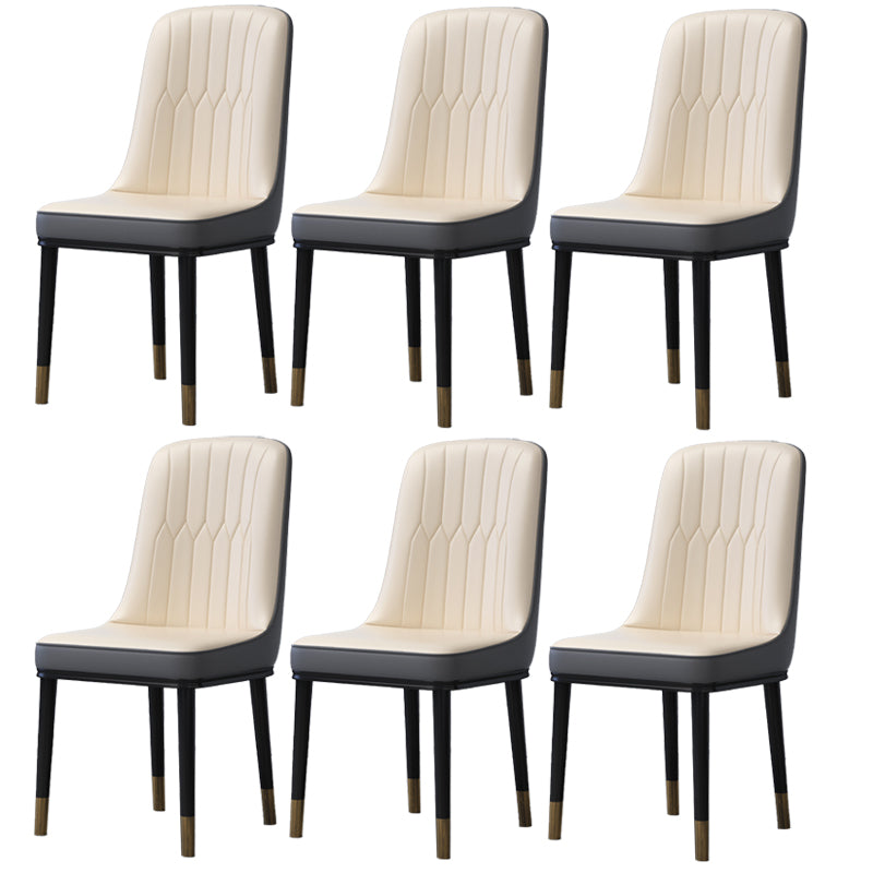 Accueil Chaise latéral scandinave Metal Solid Back Roard Roard Room