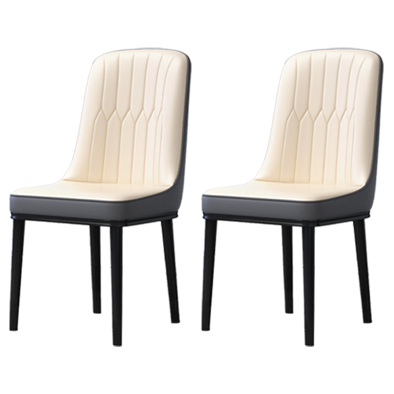 Accueil Chaise latéral scandinave Metal Solid Back Roard Roard Room