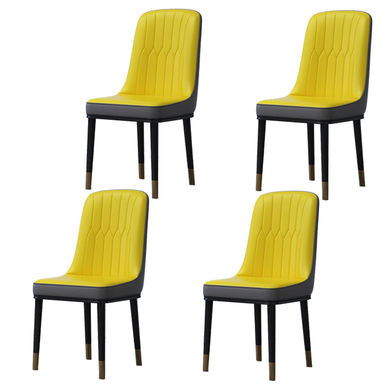Accueil Chaise latéral scandinave Metal Solid Back Roard Roard Room