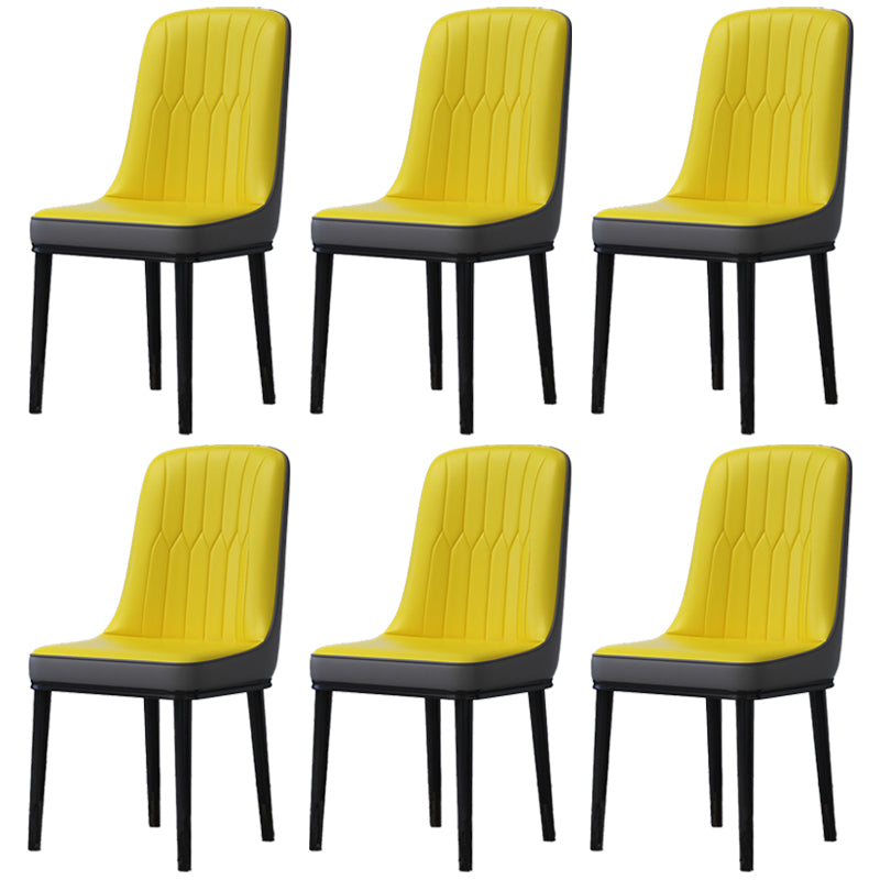 Accueil Chaise latéral scandinave Metal Solid Back Roard Roard Room