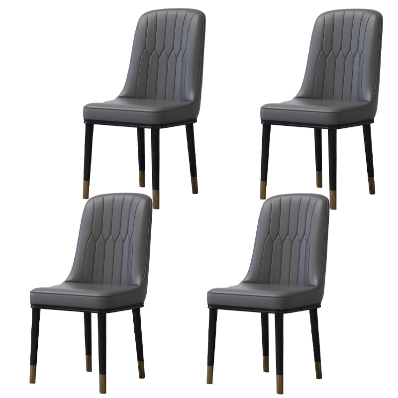 Accueil Chaise latéral scandinave Metal Solid Back Roard Roard Room