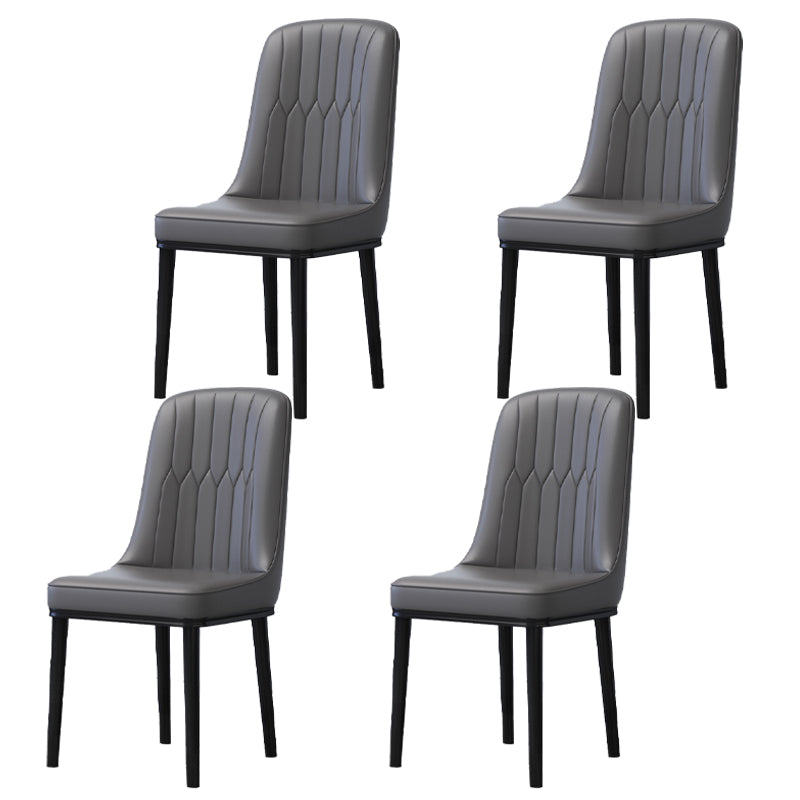 Accueil Chaise latéral scandinave Metal Solid Back Roard Roard Room