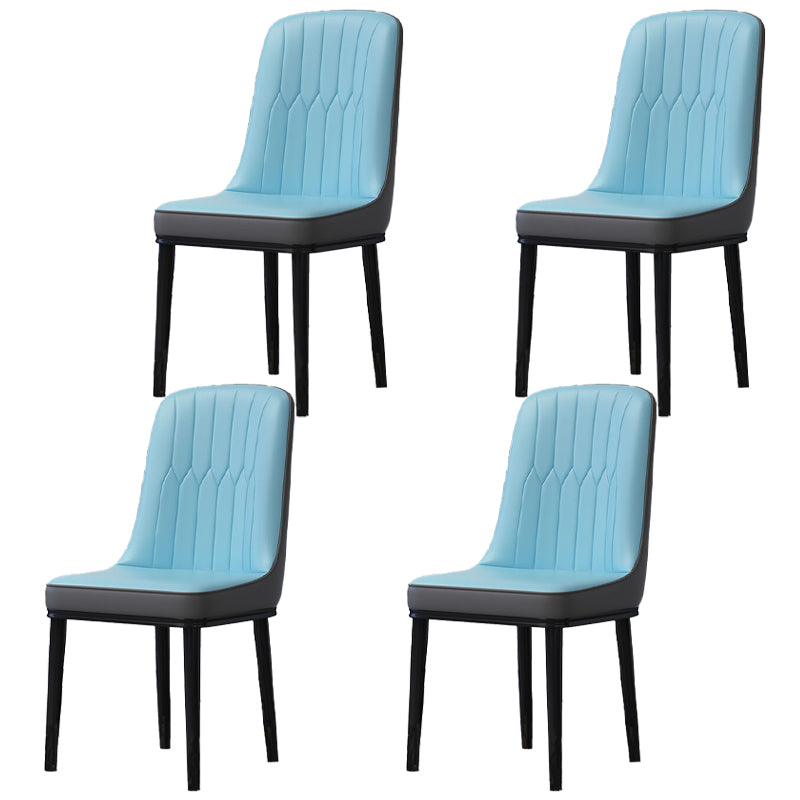 Accueil Chaise latéral scandinave Metal Solid Back Roard Roard Room