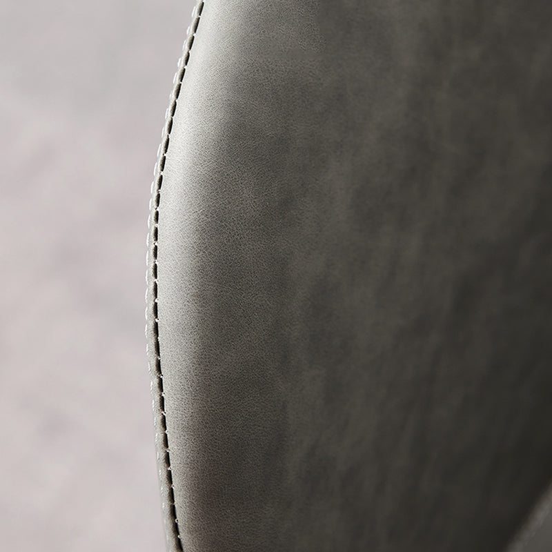 Chaise latérale en cuir de forme de coléoptère de restaurant Wingback finition mate dinant la chaise