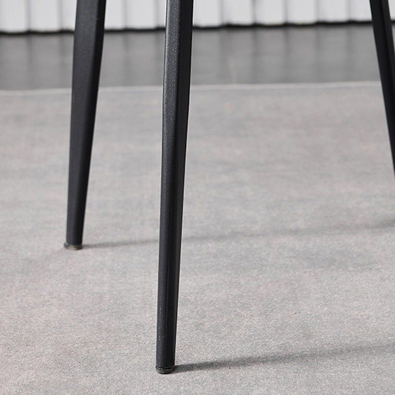 Chaise latérale en cuir de forme de coléoptère de restaurant Wingback finition mate dinant la chaise