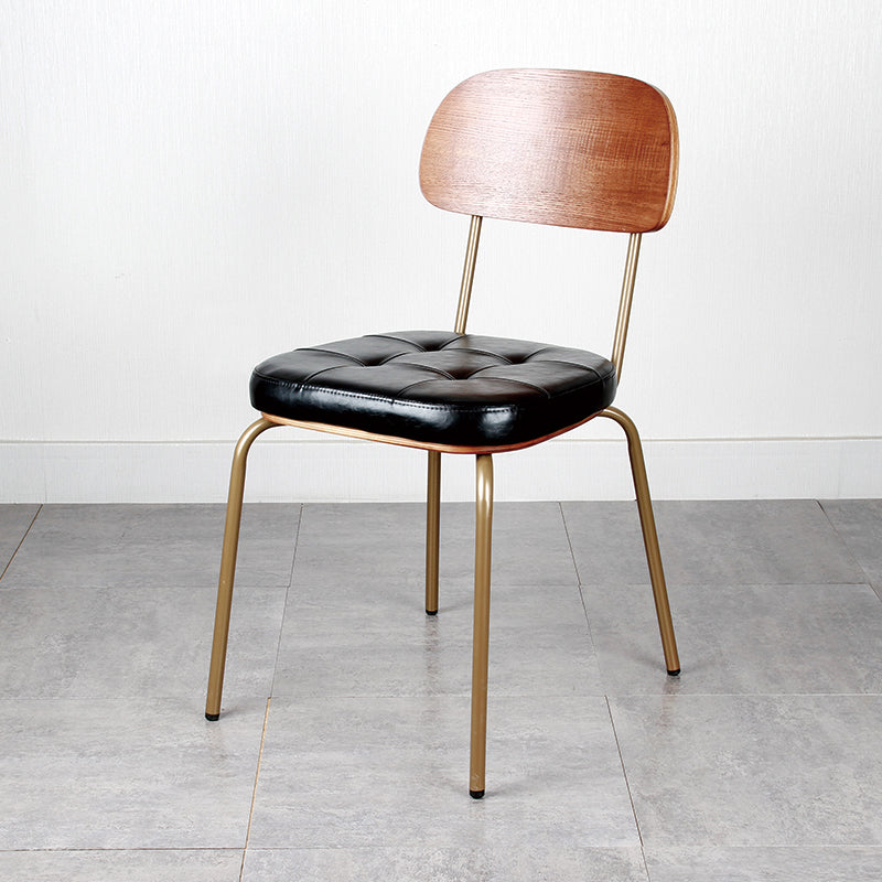 Les chaises de salle à manger sans bras tapissées par style industriel ouvrent les chaises latérales de salle à manger arrière