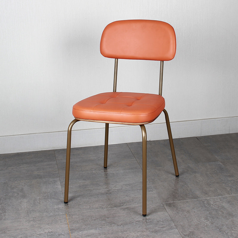 Les chaises de salle à manger sans bras tapissées par style industriel ouvrent les chaises latérales de salle à manger arrière