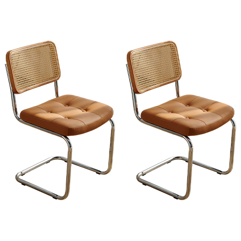 Chaises latérales rembourrées de Style industriel, chaises de salle à manger à dossier ouvert pour la maison