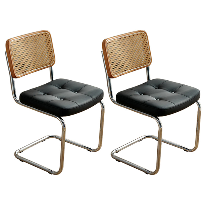 Chaises latérales rembourrées de Style industriel, chaises de salle à manger à dossier ouvert pour la maison