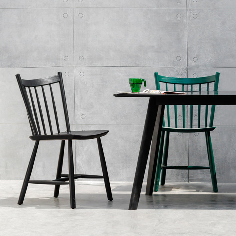Esszimmerstuhl aus Holz im minimalistischen Stil, Windsor-Rückseiten-Einzelstuhl für den Heimgebrauch