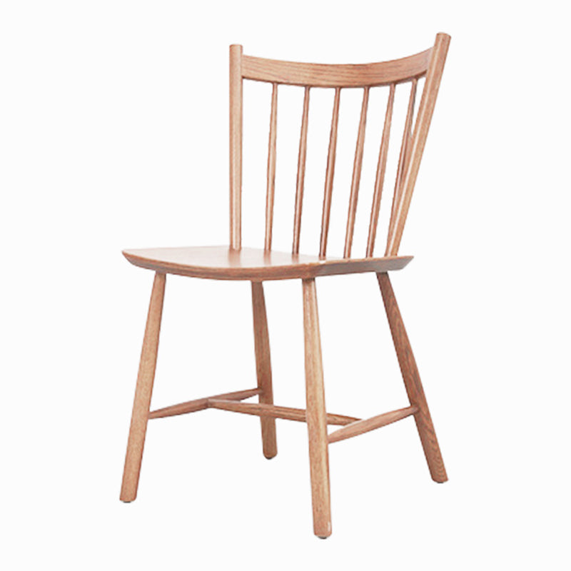 Chaise d'appoint de salle à manger en bois de Style minimaliste, chaise simple à dossier Windsor pour usage domestique
