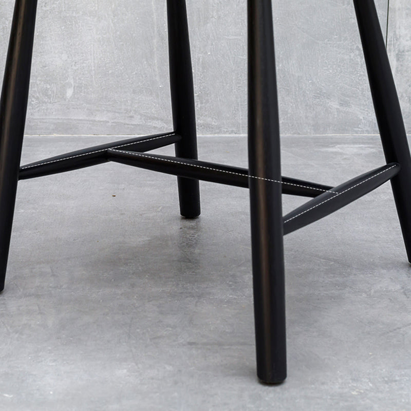 Esszimmerstuhl aus Holz im minimalistischen Stil, Windsor-Rückseiten-Einzelstuhl für den Heimgebrauch