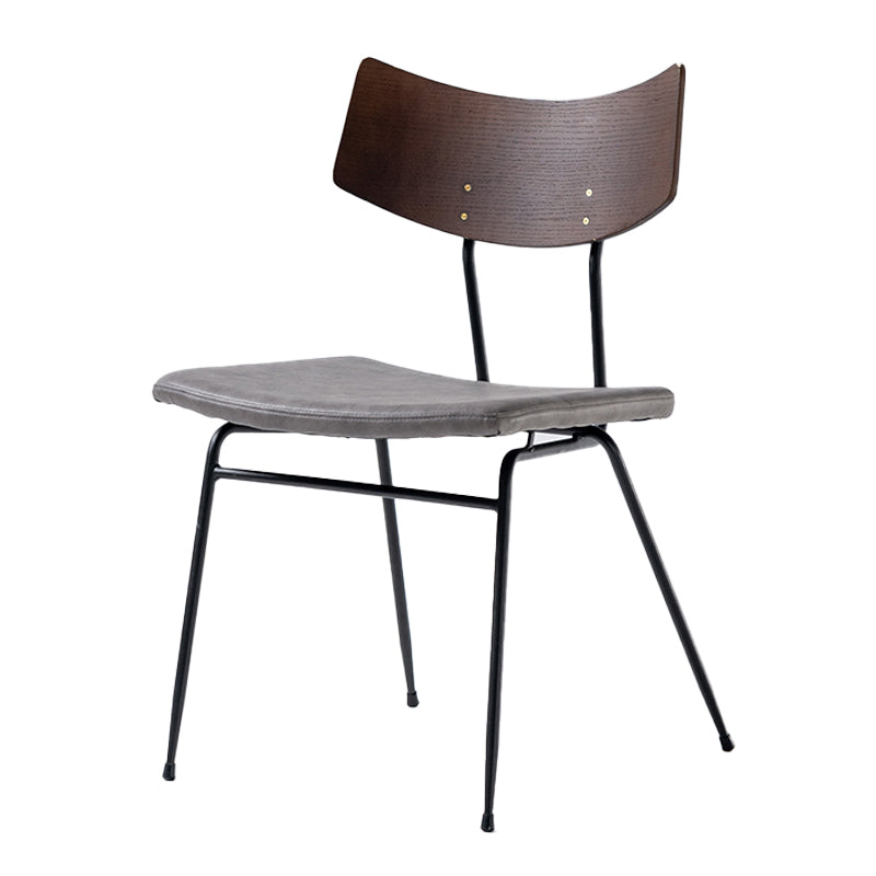 Chaises d'appoint rembourrées style contemporain Chaises d'appoint à dossier ouvert (Ensemble de 2)