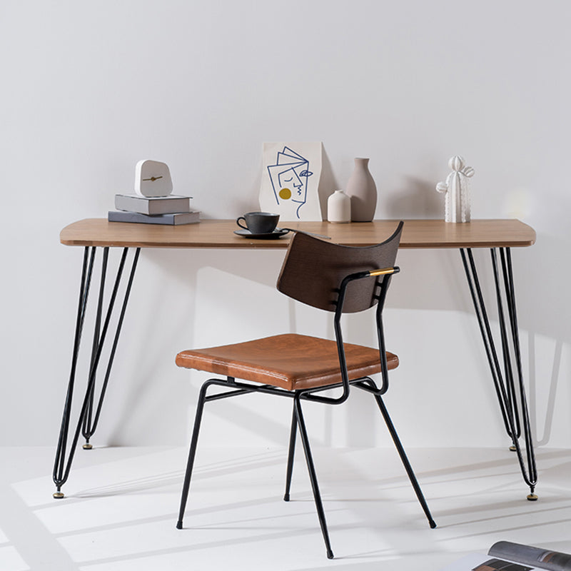 Chaises d'appoint rembourrées style contemporain Chaises d'appoint à dossier ouvert (Ensemble de 2)