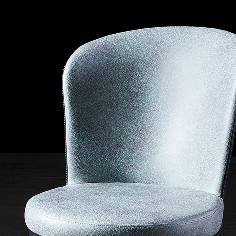 Sillas de comedor tapizadas sin brazos estilo moderno Silla de comedor con respaldo macizo (juego de 2)