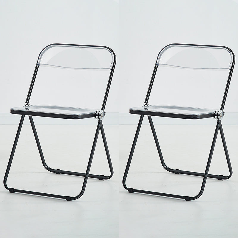 Chaise d'intérieur et d'extérieur moderne en métal, chaise d'appoint de salle à manger à dossier ouvert sans accoudoirs