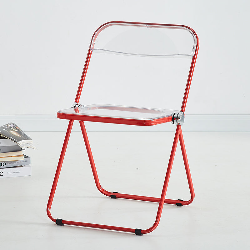 Chaise d'intérieur et d'extérieur moderne en métal, chaise d'appoint de salle à manger à dossier ouvert sans accoudoirs