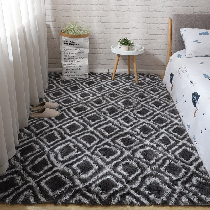 Stijlvol woonkamer tapijt pluche polyester gebied tapijt geometrisch patroon gemakkelijke tapijt kleed