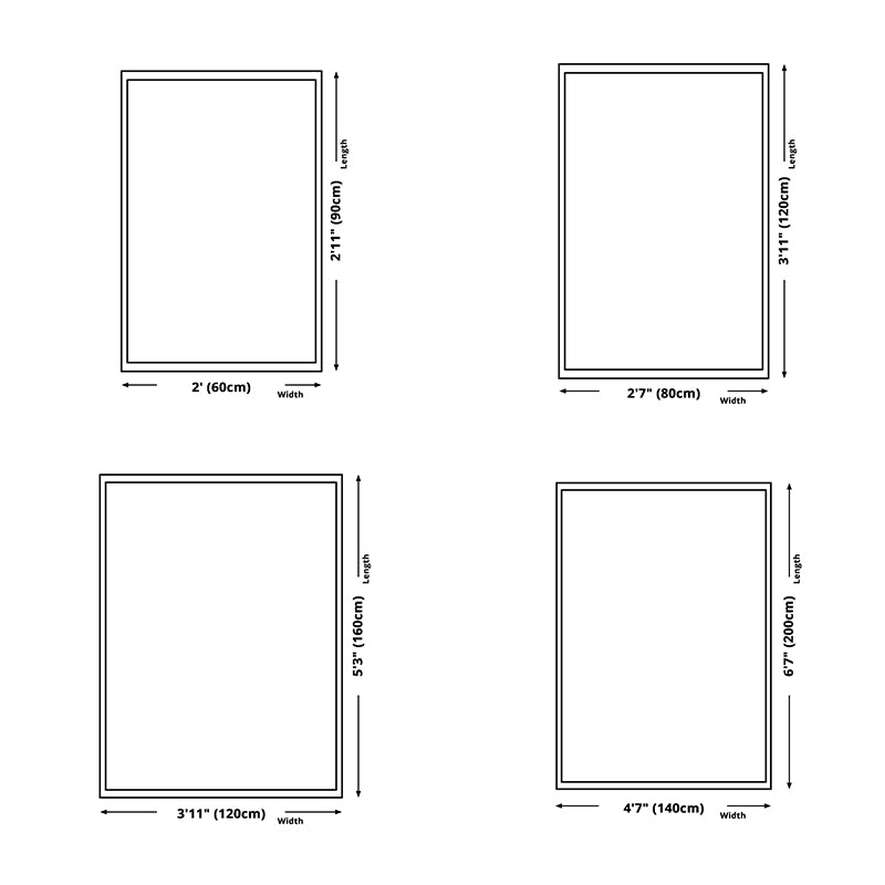 Light Gray Modern Rug Polyester Stripe Indoor Rug Stain Resistant Rug for Home Decor