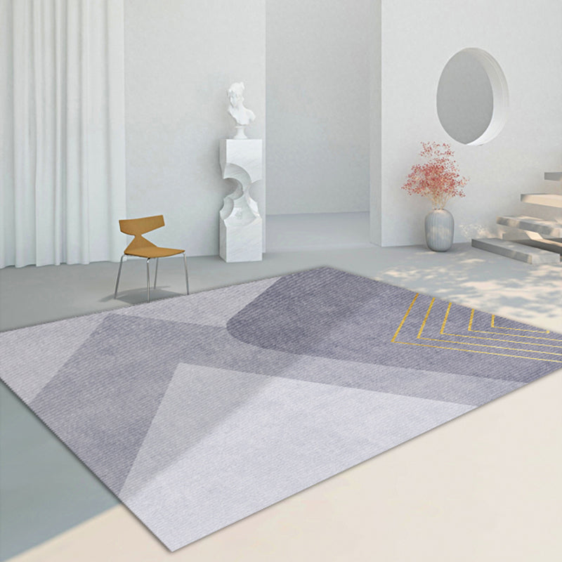 Moderne woonkamer tapijt geometrisch patroon polyester gebied tapijt niet-slip achterste backing area tapijt