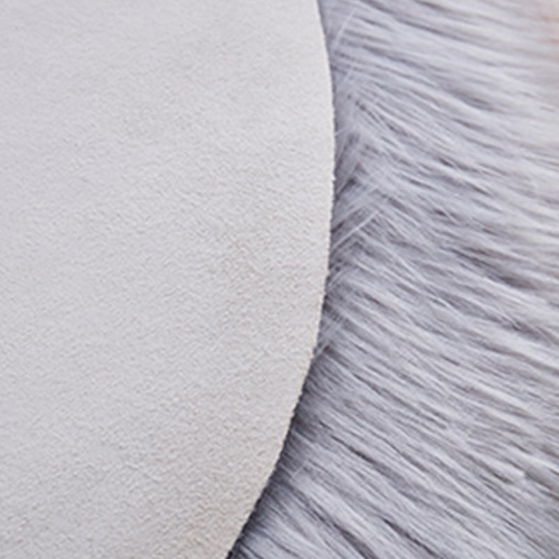 Tapis en peluche moderne blanc, couleur unie, en Polyester, résistant aux taches, pour la décoration de la maison