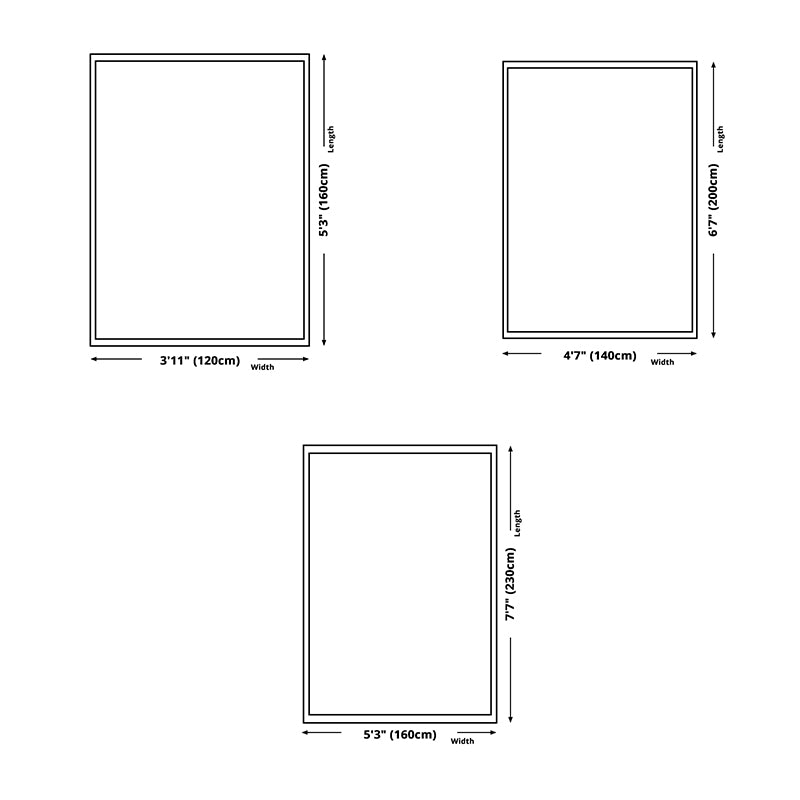 Stilvoller moderner Teppich Geometrisches Muster Polyester Fläche Teppich nicht rutschfest
