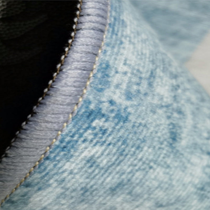 Alfombra de sala de estar moderna alfombra de área de poliéster gris alfombra geométrica resistente al patrón geométrico