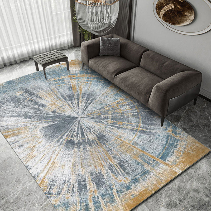 Grijs Modenr Rug Polyester gestreepte binnen Tapijt Non-slip achterste tapijt voor woonkamer