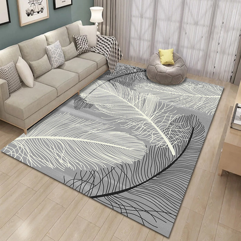 Hedendaags gebied Teken Samenvatting Patroon Funky Rug Polyester Niet-slip tapijt voor woonkamer