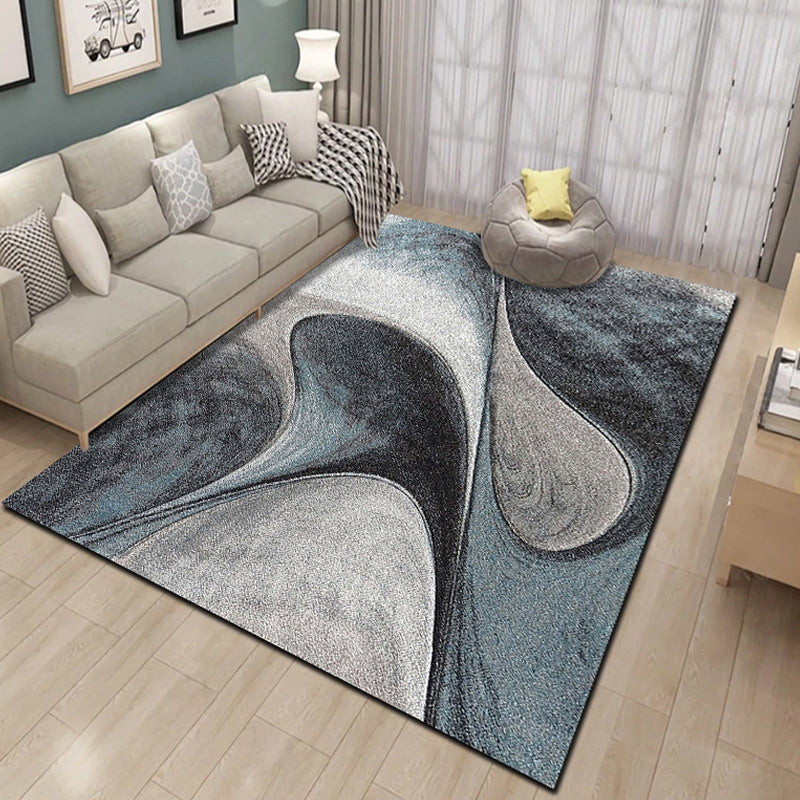 Hedendaags gebied Teken Samenvatting Patroon Funky Rug Polyester Niet-slip tapijt voor woonkamer